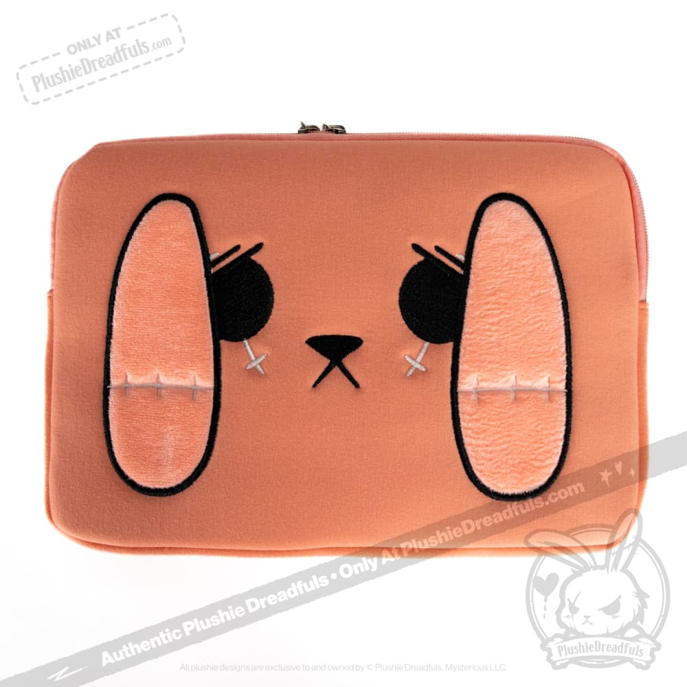 Plushie Dreadfuls Anxiety Rabbit Zip Tablet Laptop Sleeve Ipad Case