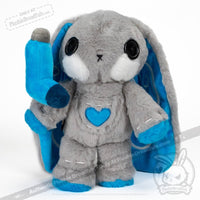 Load image into Gallery viewer, Plushie Dreadfuls - Asthma Rabbit V2 - Plush Stuffed Animal toy
