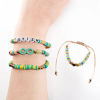 Load image into Gallery viewer, Plushie Dreadfuls - Autism Rabbit Stacking Bracelet
