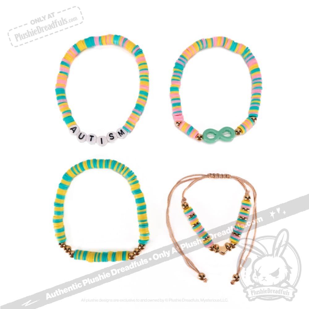Plushie Dreadfuls - Autism Rabbit Stacking Bracelet