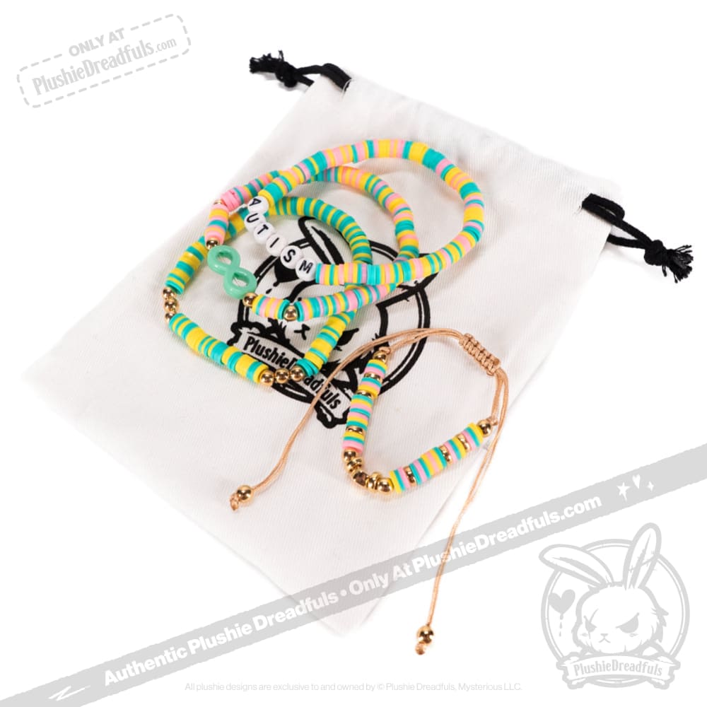 Plushie Dreadfuls - Autism Rabbit Stacking Bracelet