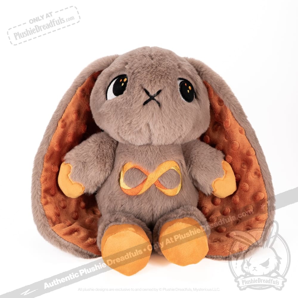 Plushie Dreadfuls - Autism Spectrum Rabbit Gold Edition - Plush Rabbit Stuffed Animal - Mysterious