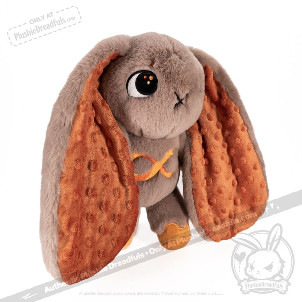 Plushie Dreadfuls - Autism Spectrum Rabbit Gold Edition - Plush Rabbit Stuffed Animal - Mysterious