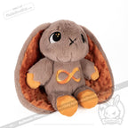 Plushie Dreadfuls - Autism Spectrum Rabbit Gold Edition - Plush Rabbit Stuffed Animal - Mysterious