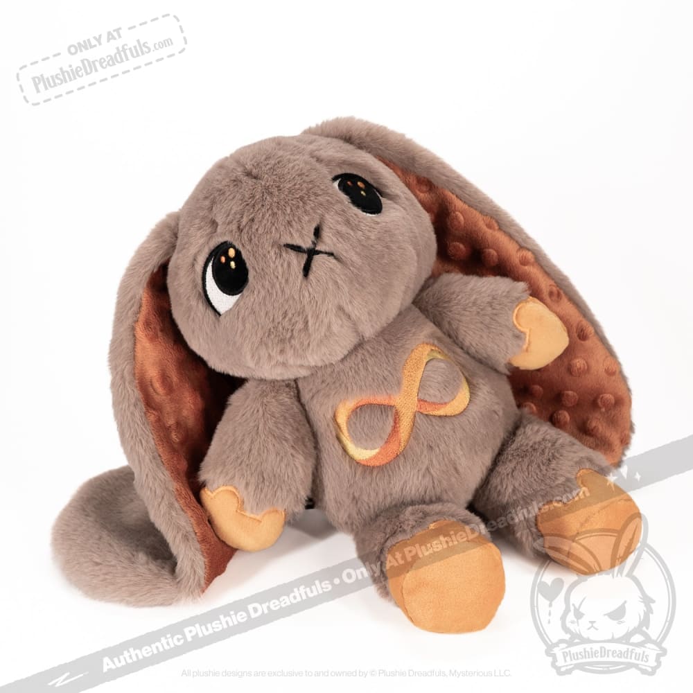 Plushie Dreadfuls - Autism Spectrum Rabbit Gold Edition - Plush Rabbit Stuffed Animal - Mysterious