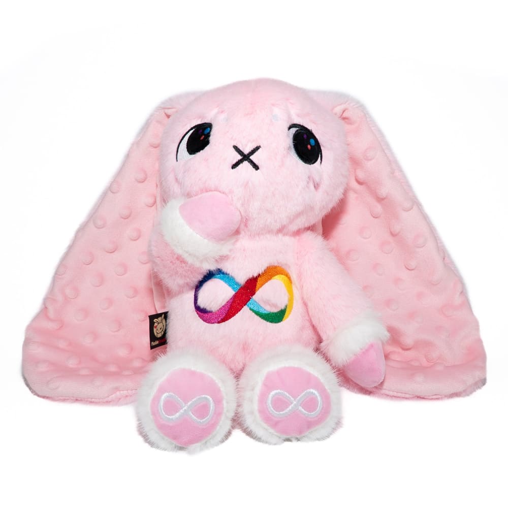 Plushie Dreadfuls - Autism Spectrum Rabbit Pink Edition - Plush Rabbit Stuffed Animal plush