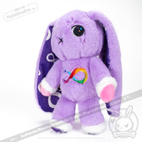 Load image into Gallery viewer, Plushie Dreadfuls - Autism Spectrum Rabbit Purple Edition - Plush Rabbit Stuffed Animal plush
