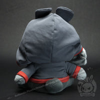 Load image into Gallery viewer, Plushie Dreadfuls -Avoidant Personality Disorder Rabbit - Plush Stuffed Animal - Mysterious
