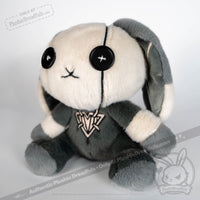 Load image into Gallery viewer, Plushie Dreadfuls -Avoidant Personality Disorder Rabbit - Plush Stuffed Animal - Mysterious
