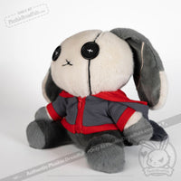 Load image into Gallery viewer, Plushie Dreadfuls -Avoidant Personality Disorder Rabbit - Plush Stuffed Animal - Mysterious
