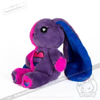 Load image into Gallery viewer, Plushie Dreadfuls - Bi Bunny - Plush Stuffed Animal - Mysterious
