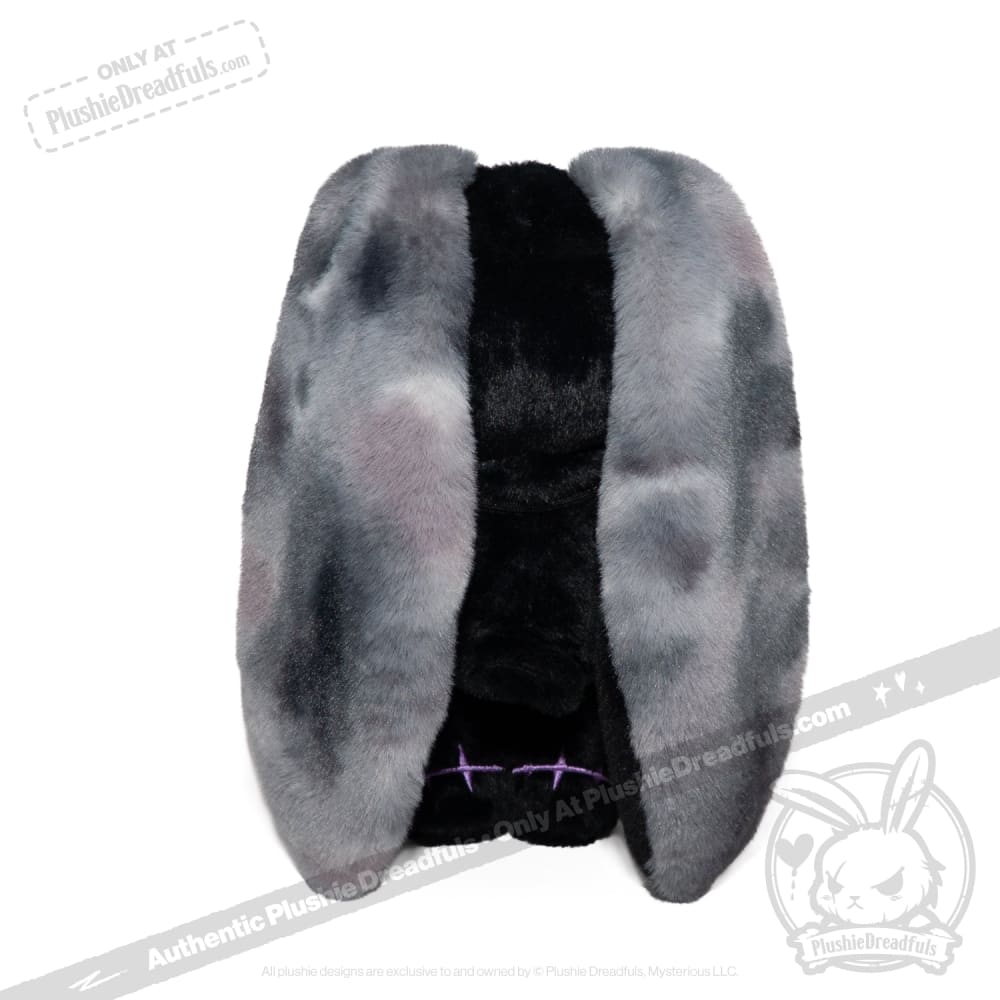 Plushie Dreadfuls - Black and Purple Anxiety Rabbit - Plush Stuffed Animal plush