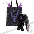 Plushie Dreadfuls - Black and Purple Anxiety Rabbit - Plush Stuffed Animal plush