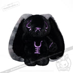 Plushie Dreadfuls - Black and Purple Anxiety Rabbit - Plush Stuffed Animal plush