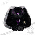 Plushie Dreadfuls - Black and Purple Anxiety Rabbit - Plush Stuffed Animal plush