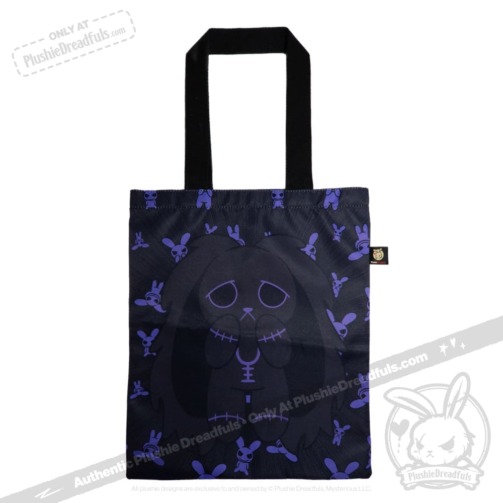 Plushie Dreadfuls - Black and Purple Anxiety Rabbit - Plush Stuffed Animal plush