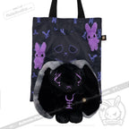 Plushie Dreadfuls - Black and Purple Anxiety Rabbit - Plush Stuffed Animal plush