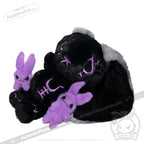 Plushie Dreadfuls - Black and Purple Anxiety Rabbit - Plush Stuffed Animal plush
