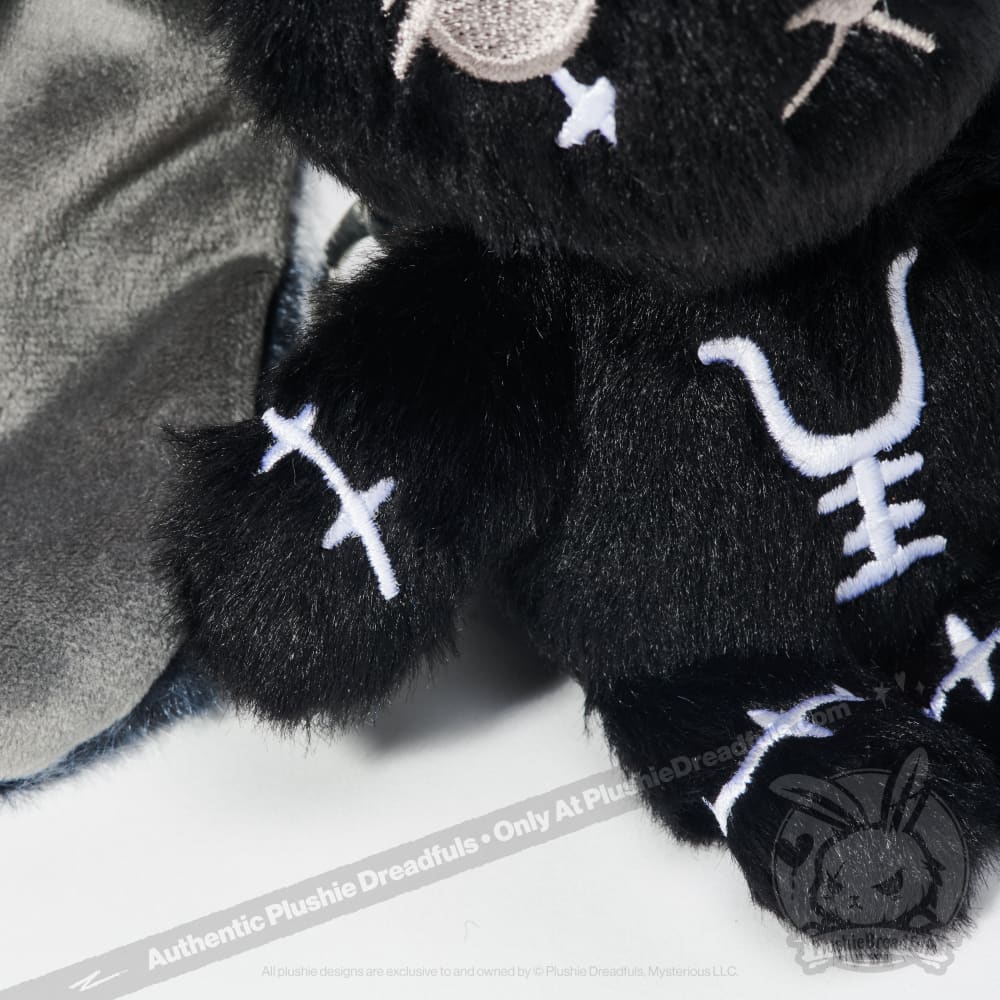 Plushie Dreadfuls - Black Anxiety Rabbit Plush Keychain Accessory Keychain