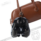 Plushie Dreadfuls - Black Anxiety Rabbit Plush Keychain Accessory Keychain
