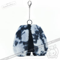 Load image into Gallery viewer, Plushie Dreadfuls - Black Anxiety Rabbit Plush Keychain Accessory Keychain
