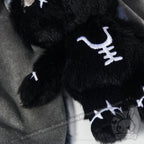 Plushie Dreadfuls - Black Anxiety Rabbit Plush Keychain Accessory Keychain
