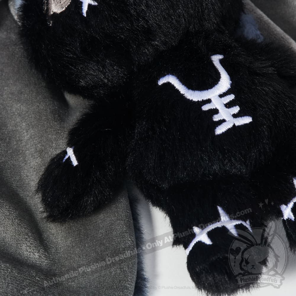 Plushie Dreadfuls - Black Anxiety Rabbit Plush Keychain Accessory Keychain