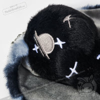 Load image into Gallery viewer, Plushie Dreadfuls - Black Anxiety Rabbit Plush Keychain Accessory Keychain
