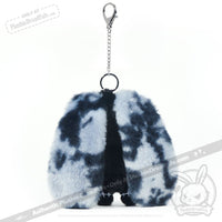 Load image into Gallery viewer, Plushie Dreadfuls - Black Anxiety Rabbit Plush Keychain Accessory Keychain

