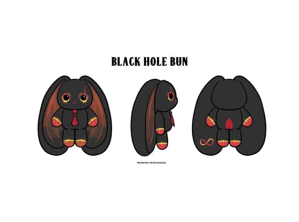 Plushie Dreadfuls - Black Hole Bun - Plush Stuffed Animal toy