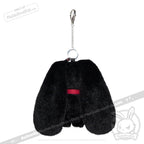 Plushie Dreadfuls - Black Plaid Love Rabbit Plush Keychain Accessory - Mysterious