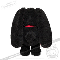 Load image into Gallery viewer, Plushie Dreadfuls - Black Plaid Love Rabbit - Plush Stuffed Animal toy
