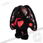 Plushie Dreadfuls - Black Plaid Love Rabbit - Plush Stuffed Animal toy