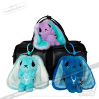 Load image into Gallery viewer, Plushie Dreadfuls - Blue Anxiety Rabbit Plush Keychain Accessory Keychain
