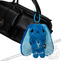 Load image into Gallery viewer, Plushie Dreadfuls - Blue Anxiety Rabbit Plush Keychain Accessory Keychain
