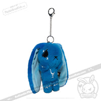 Load image into Gallery viewer, Plushie Dreadfuls - Blue Anxiety Rabbit Plush Keychain Accessory Keychain
