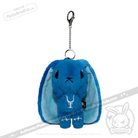 Load image into Gallery viewer, Plushie Dreadfuls - Blue Anxiety Rabbit Plush Keychain Accessory Keychain
