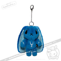 Load image into Gallery viewer, Plushie Dreadfuls - Blue Anxiety Rabbit Plush Keychain Accessory Keychain
