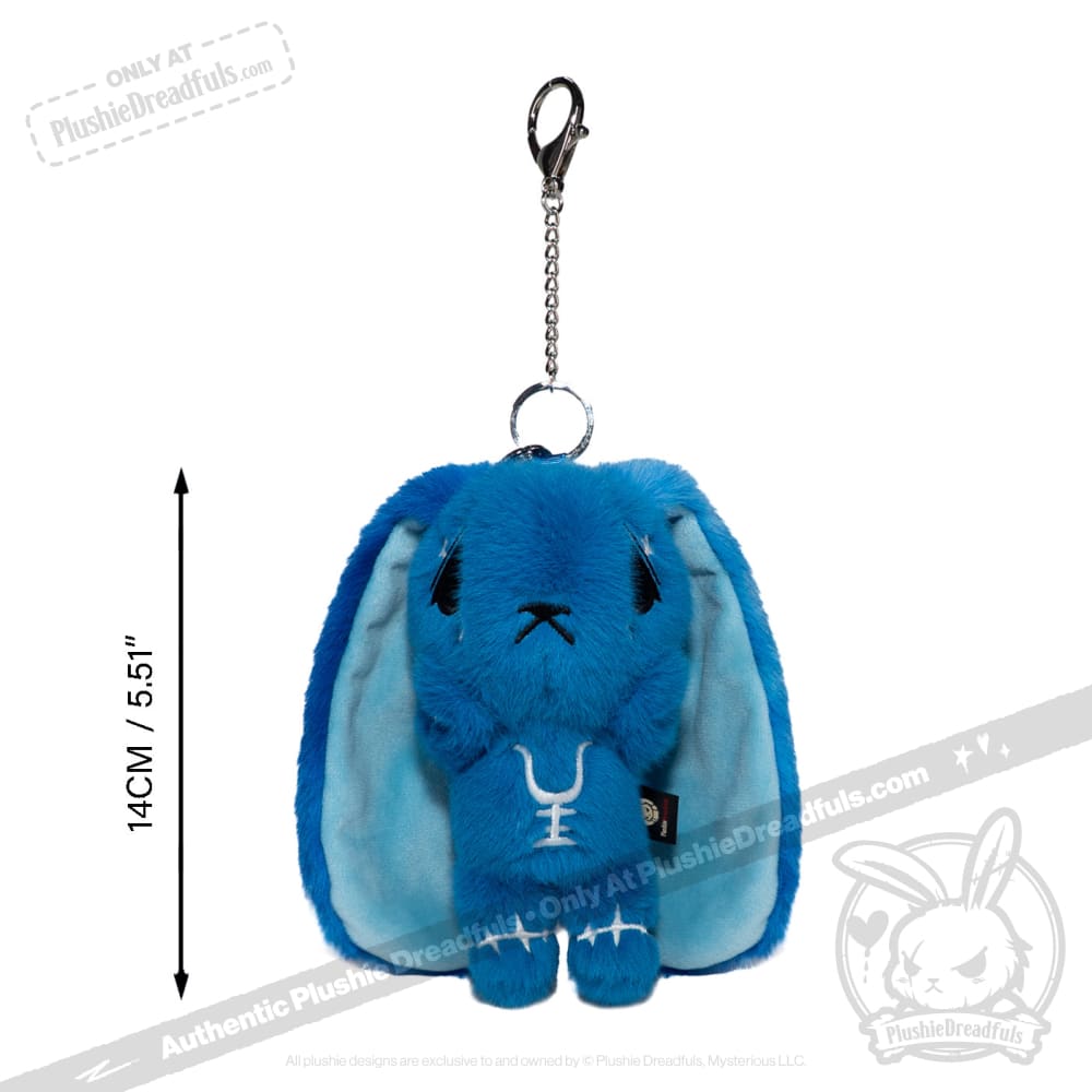 Plushie Dreadfuls - Blue Anxiety Rabbit Plush Keychain Accessory Keychain