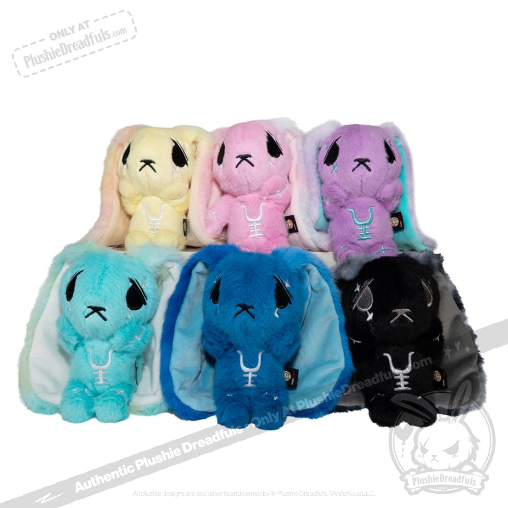 Plushie Dreadfuls - Blue Anxiety Rabbit Plush Keychain Accessory Keychain