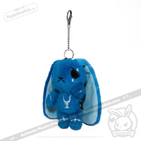 Load image into Gallery viewer, Plushie Dreadfuls - Blue Anxiety Rabbit Plush Keychain Accessory Keychain
