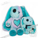 Plushie Dreadfuls - Blue Ice Love Rabbit Plush Keychain Accessory - Mysterious