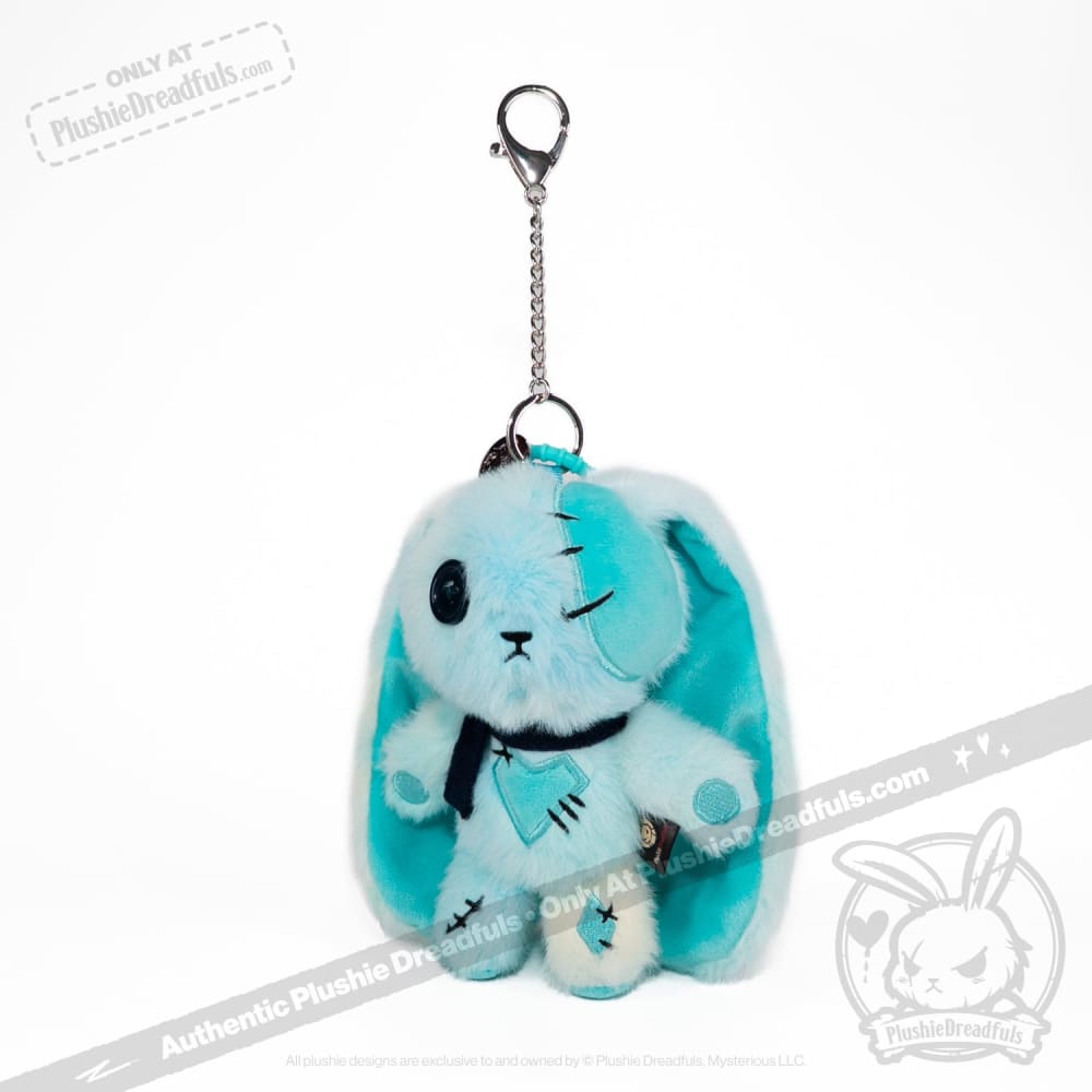 Blue Ice Love Rabbit Plush Keychain Accessory – Mysterious