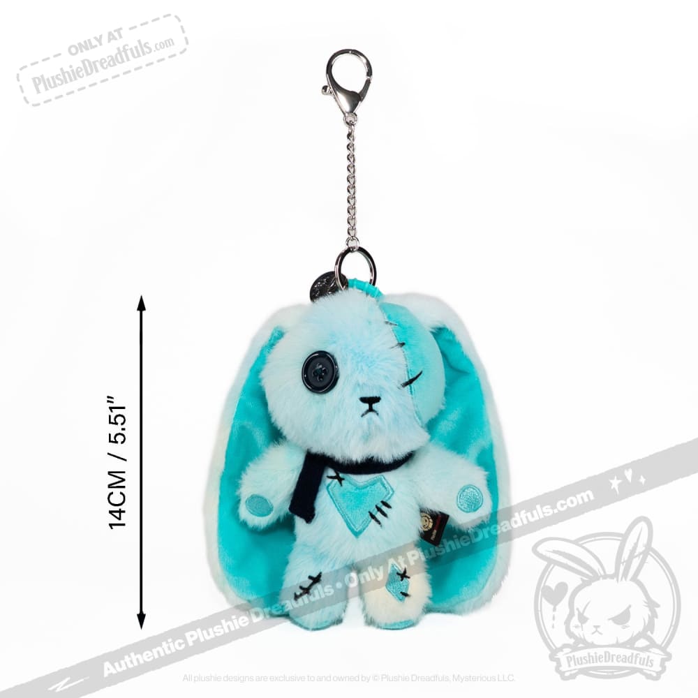 Plushie Dreadfuls - Blue Ice Love Rabbit Plush Keychain Accessory - Mysterious