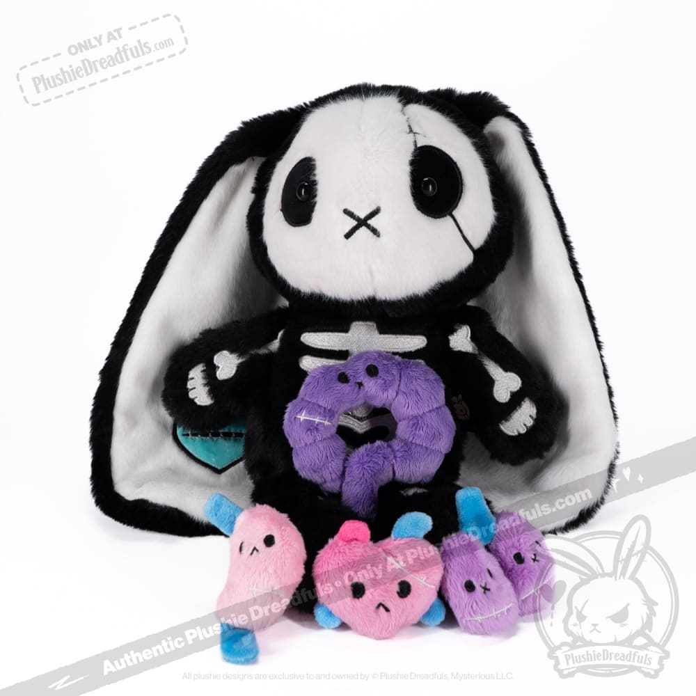 Plushie Dreadfuls - Bone Organ Izer Bunny  - Plush Stuffed Animal