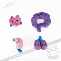 Load image into Gallery viewer, Plushie Dreadfuls - Bone Organ Izer Bunny Plush Stuffed Animal Toy
