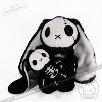 Load image into Gallery viewer, Plushie Dreadfuls - Bone Organ Izer Rabbit Plush Keychain Accessory Keychain

