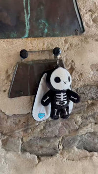 Load image into Gallery viewer, Plushie Dreadfuls - Bone Organ Izer Rabbit Plush Keychain Accessory Keychain
