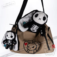 Load image into Gallery viewer, Plushie Dreadfuls - Bone Organ Izer Rabbit Plush Keychain Accessory Keychain
