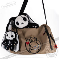 Load image into Gallery viewer, Plushie Dreadfuls - Bone Organ Izer Rabbit Plush Keychain Accessory Keychain
